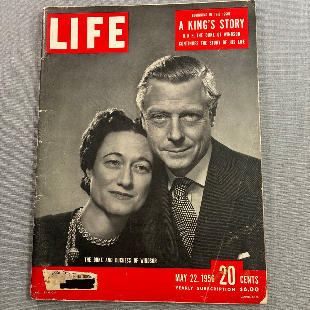 Life Magazine May 22 1950 Duke Duchess of Windsor A King’s Story Vintage